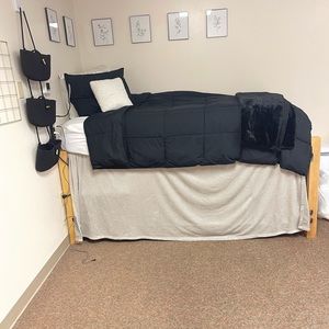 Twin XL black comforter set